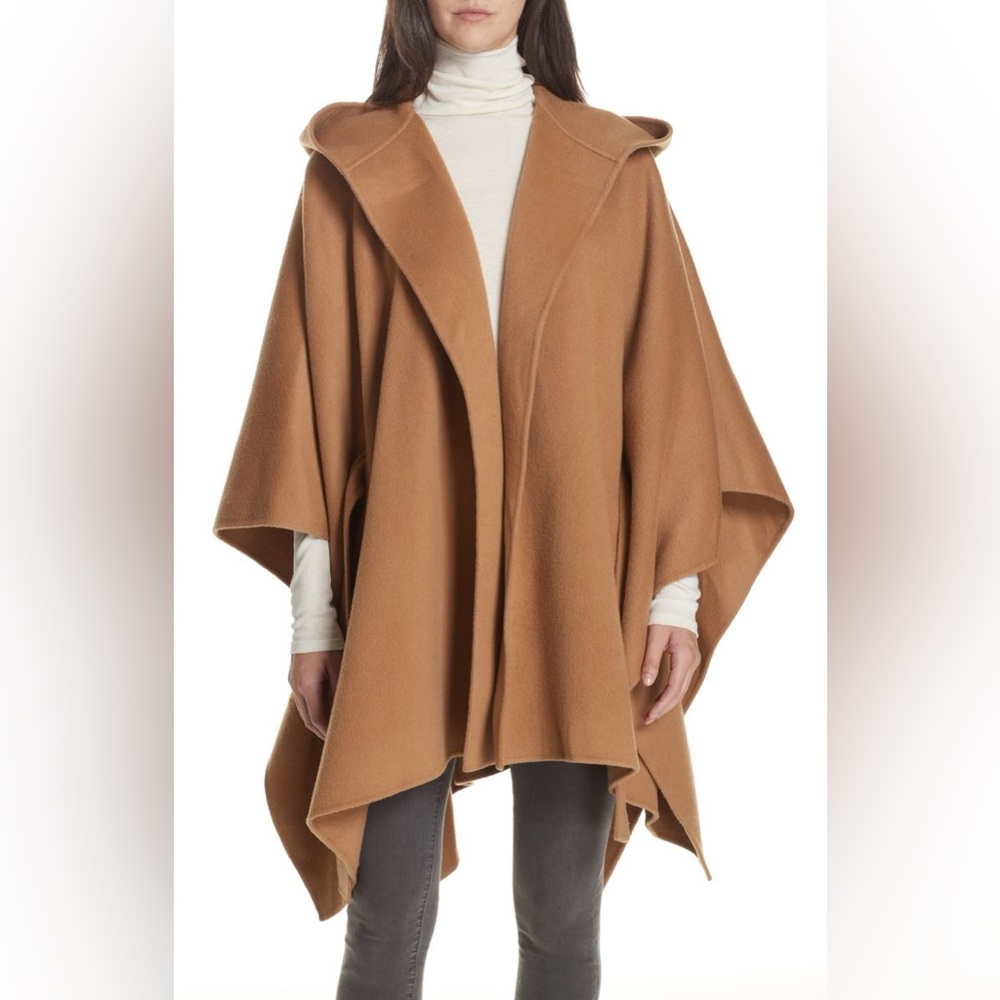 NWT $895 Theory New Divide Hooded Poncho Coat